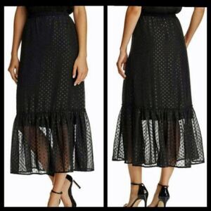 Beltaine Black Midi Skirt Small NWT